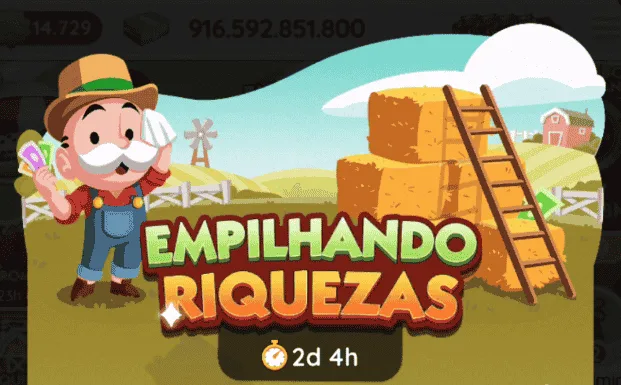 Evento Monopoly Go Empilhando Riquezas (Recompensas)